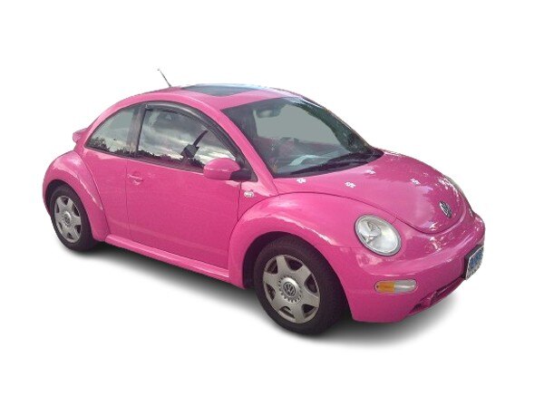 Pink Volkswagen Beetle-1