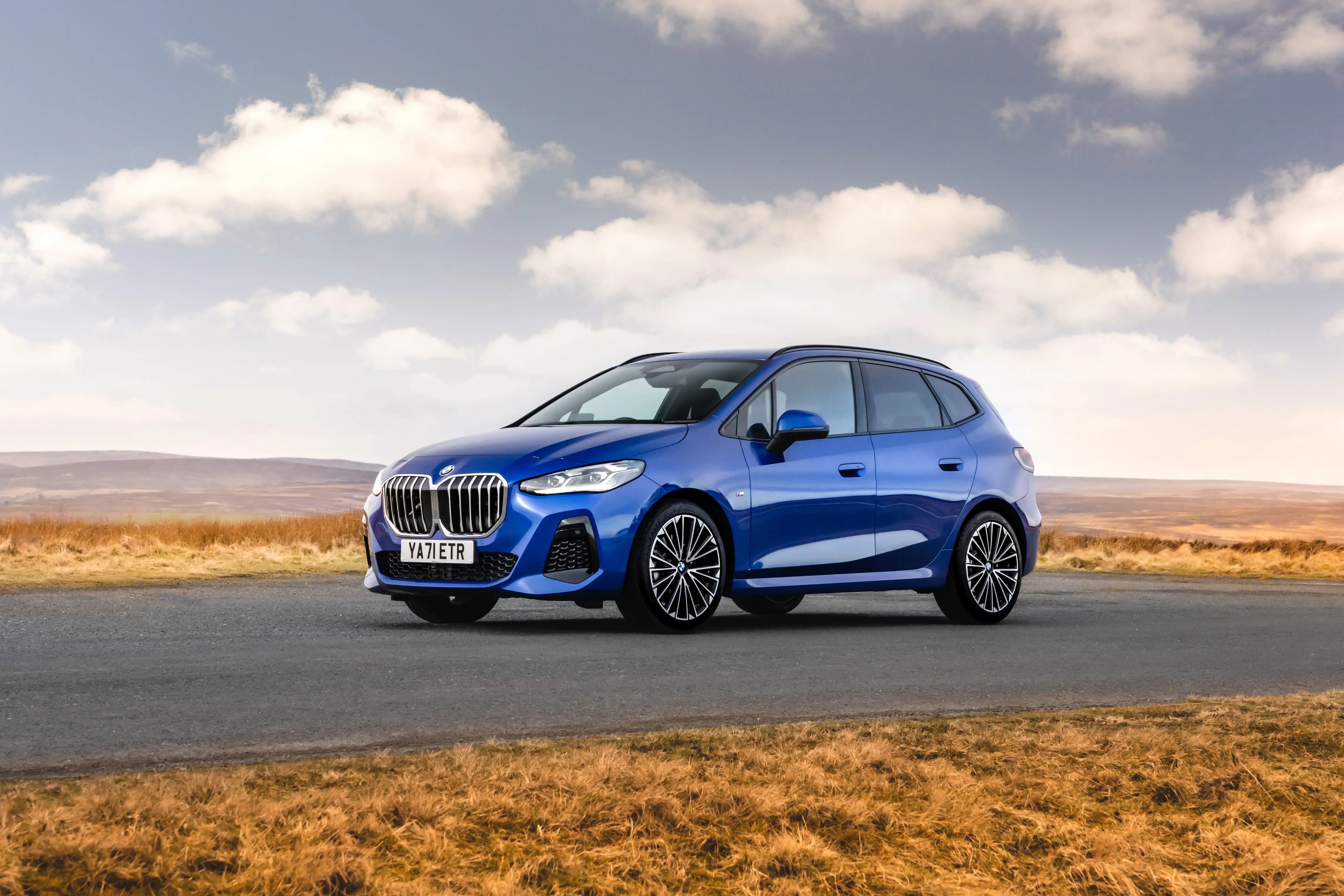 blue-BMW-2-Series-Active Tourer-parked